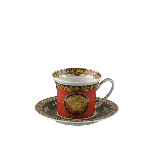 Versace Ikarus Medusa Red Espresso Cup & Saucer