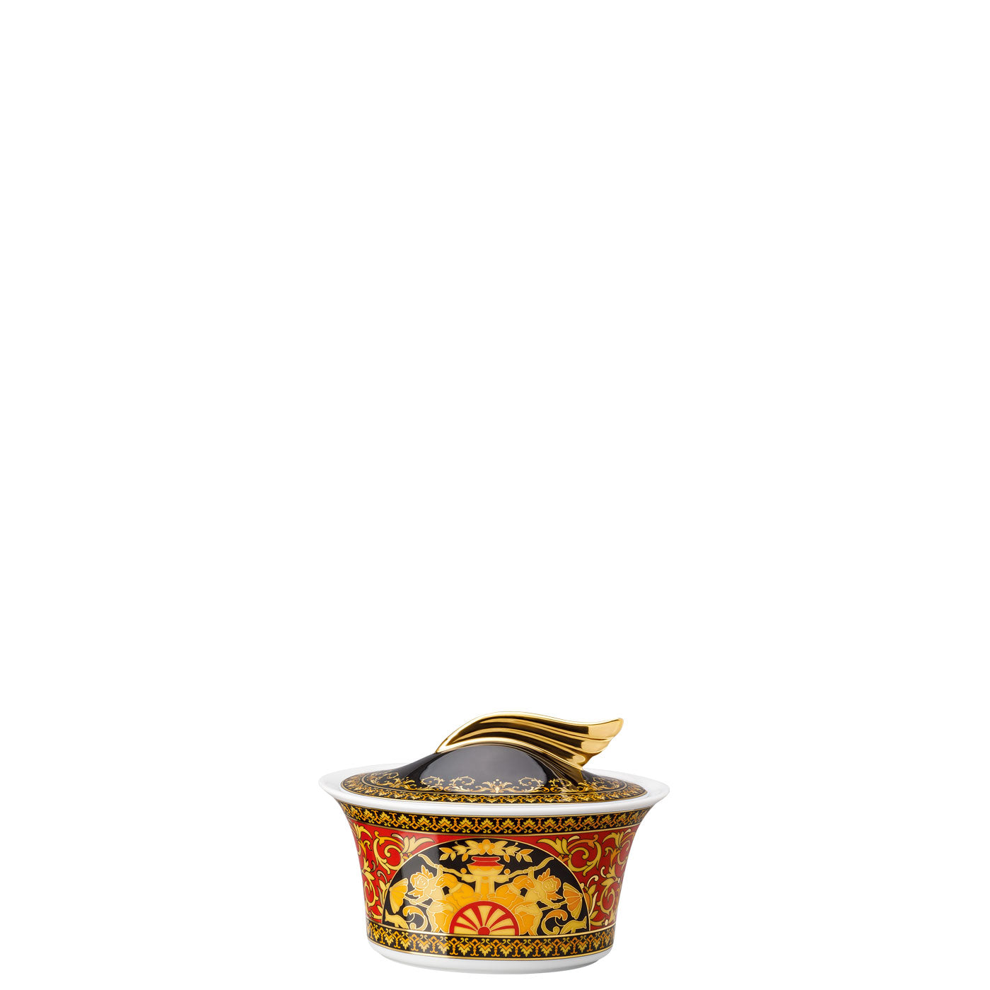 Versace Ikarus Medusa Red Sugar Bowl