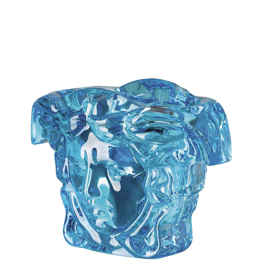 Versace Medusa Grande Blue Crystal Vase – 19 cm