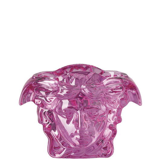 Versace Medusa Grande Pink Crystal Vase – 19 cm