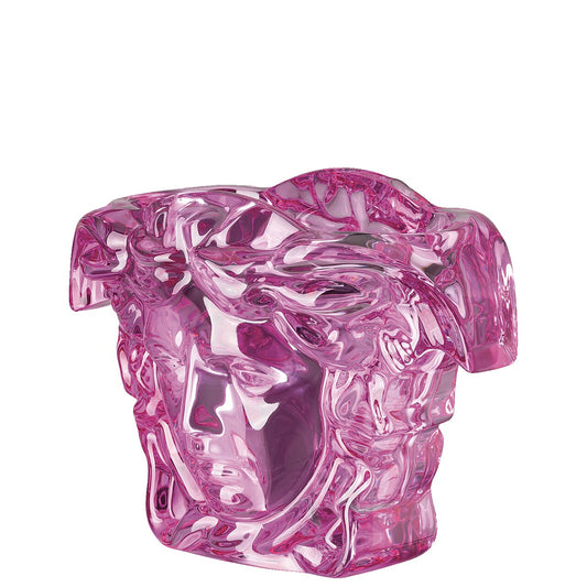 Versace Medusa Grande Pink Crystal Vase – 19 cm