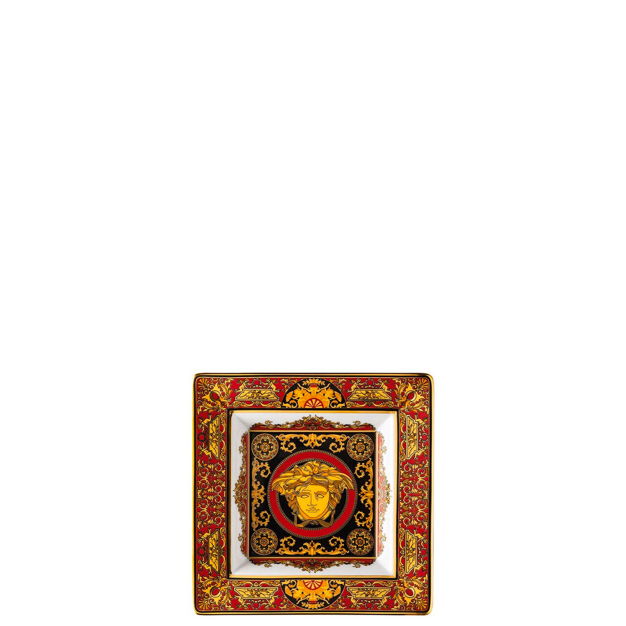 Versace Medusa Red Giftware – Square Dish 14 cm