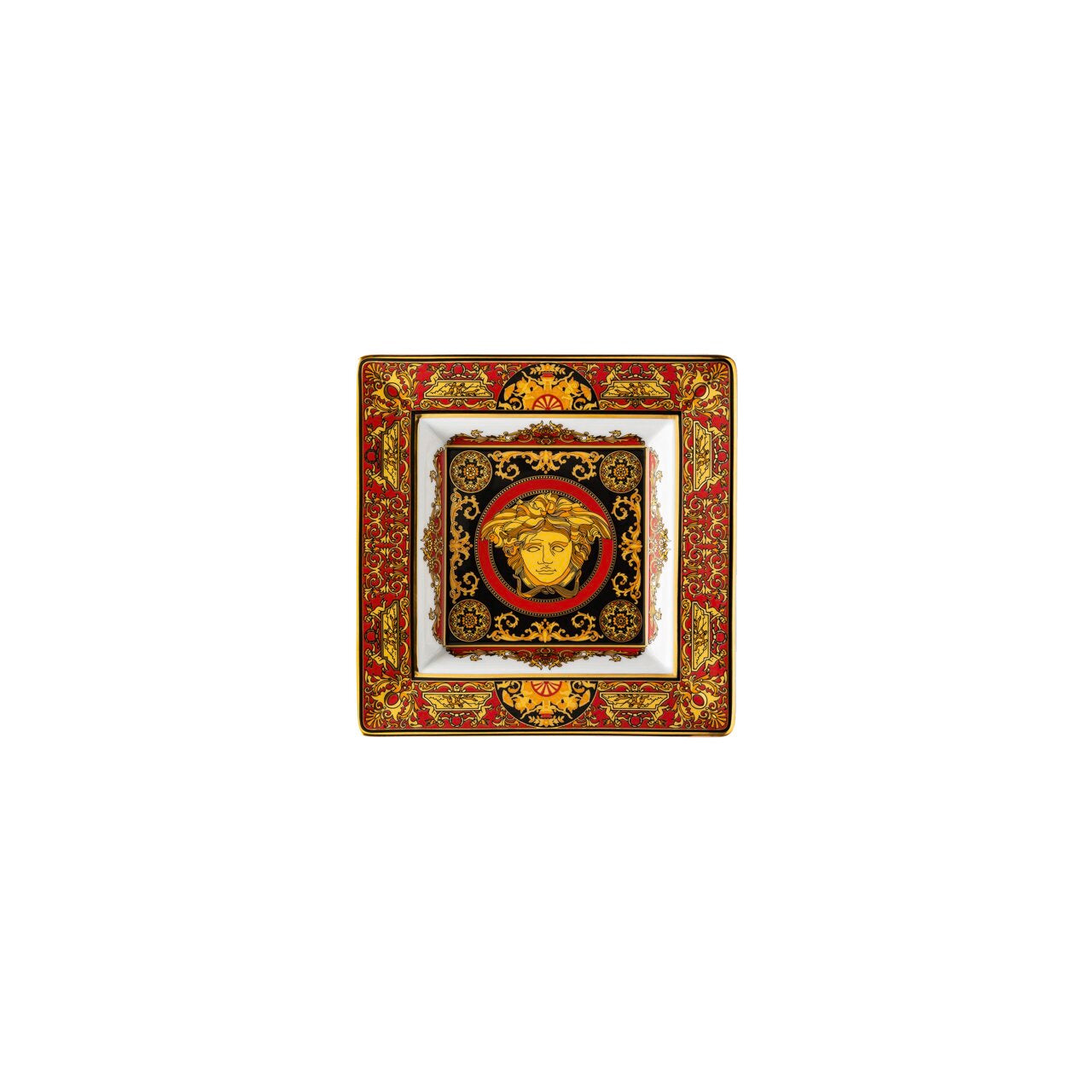 Versace Medusa Red Giftware – Square Dish 14 cm
