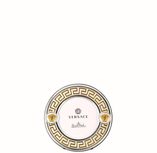 Versace VHF4 – Gold & Silver Round Picture Frame 9 cm (Discontinued)