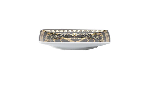 Versace Virtus Gala Black Decorative Dish – 12 cm (Square, Flat)