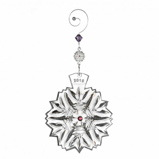 Waterford Crystal Christmas 2015 Wishes Amethyst Health Ornament