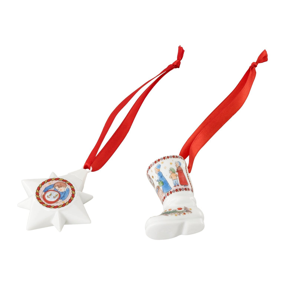 Hutschenreuther Collector's Collection 26 Christmas Feast Set mini-star/-boot – alternate official product image