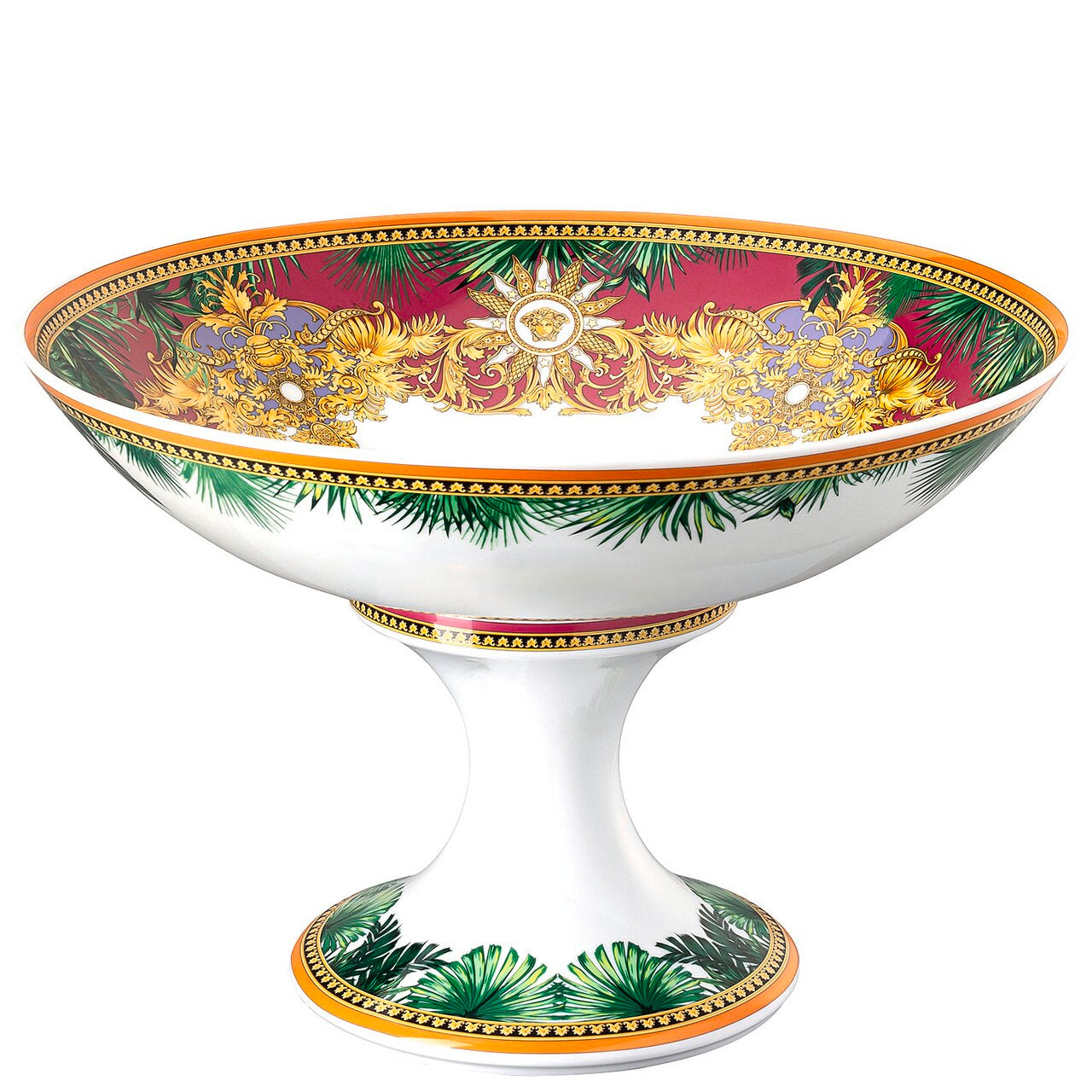 Versace Jungle Animalier Bowl 35 cm with foot – front view