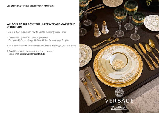 Versace Medusa Gala Plate 18 cm – luxury table setting