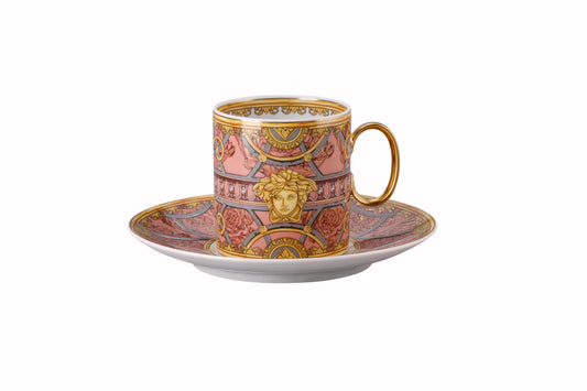 Versace Scala Palazzo Rosa Cup/Saucer 4 tall – alternate view