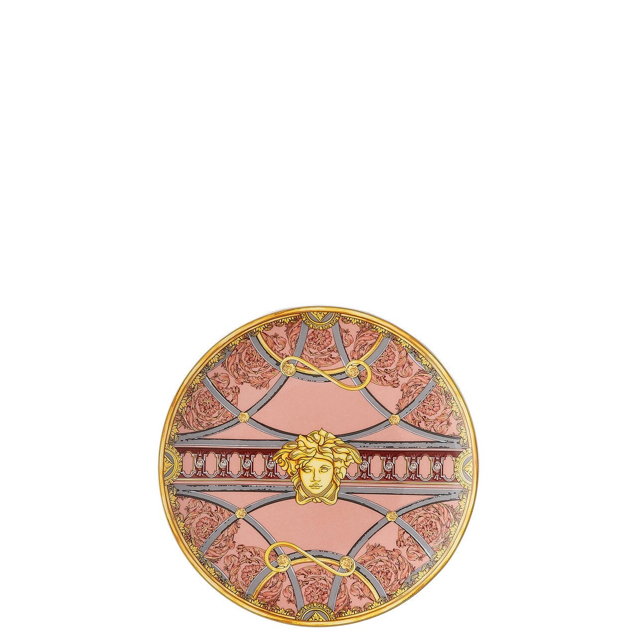 Versace Scala Palazzo Rosa Plate 17 cm – front view
