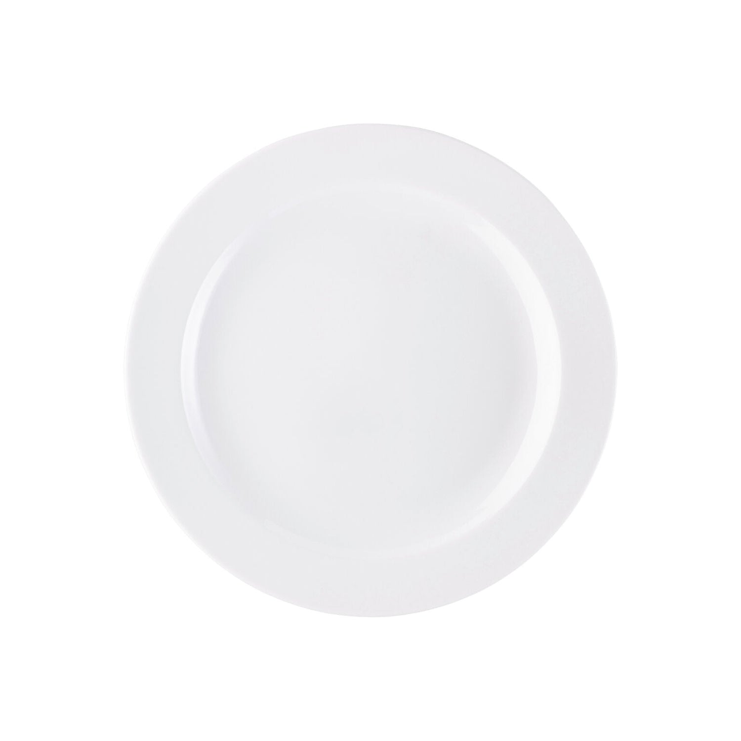 Rosenthal White Rosenthal Form 1382 White Rim Plate 25 cm front view