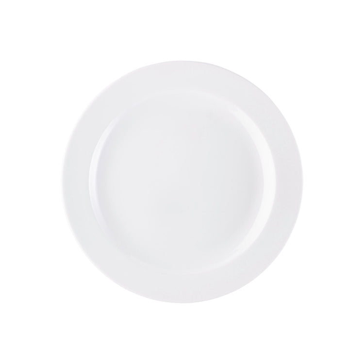 Rosenthal White Rosenthal Form 1382 White Rim Plate 25 cm front view