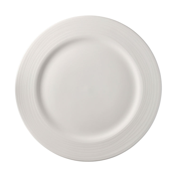 Rosenthal White Rosenthal Jade Linea White Service Rim Plate 31 front view