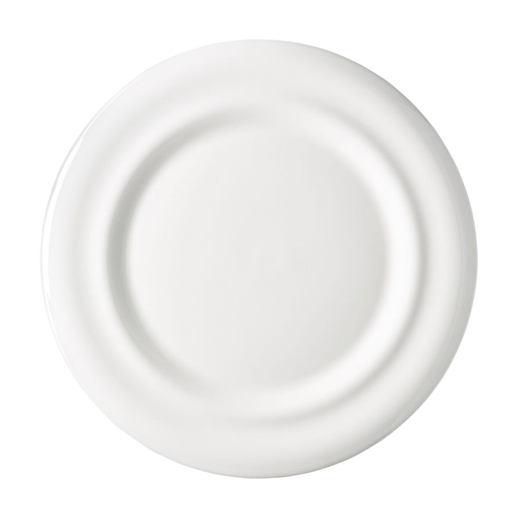 Rosenthal White Rosenthal Jade Sphera White Service Rim Plate 32 front view