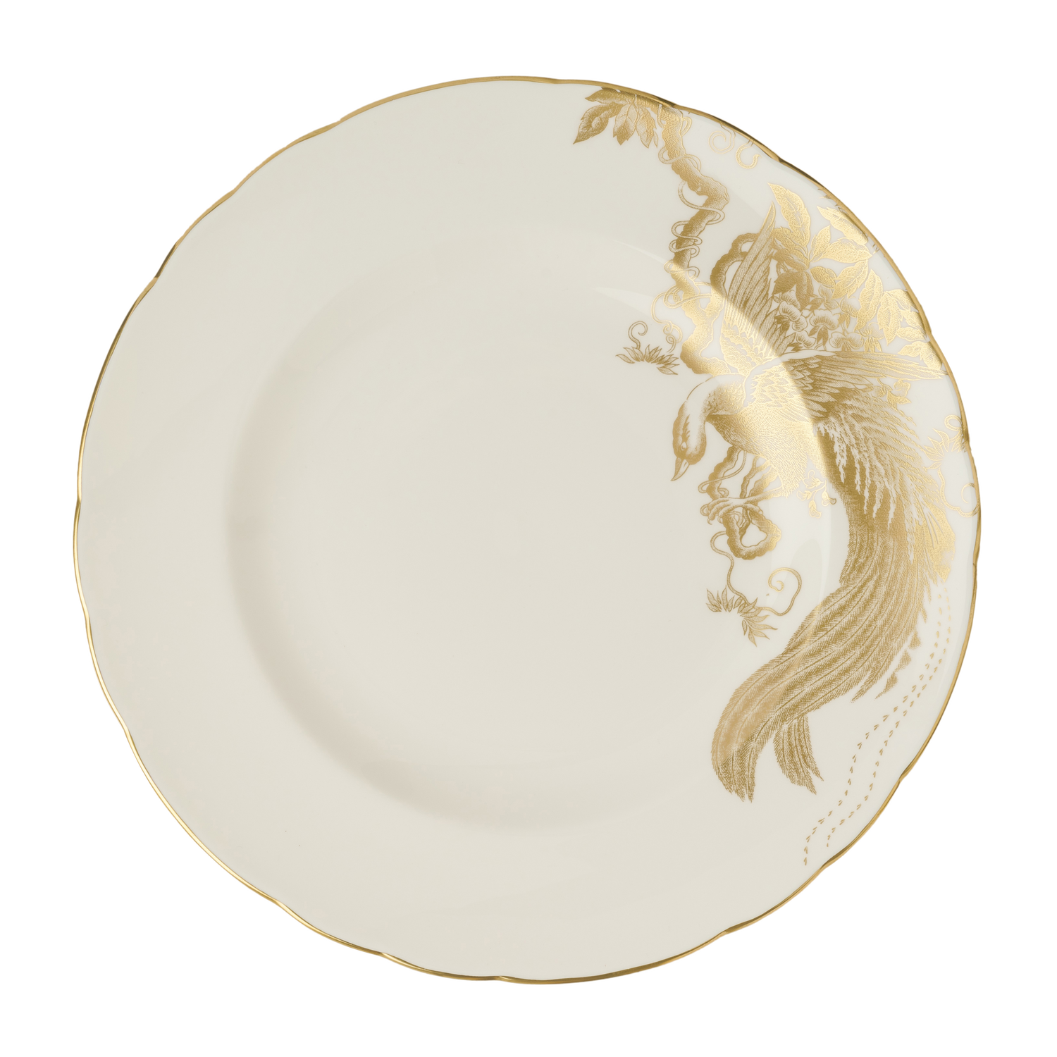 Royal Crown Derby Aves Gold Motif Salad Plate (21cm) – official product image