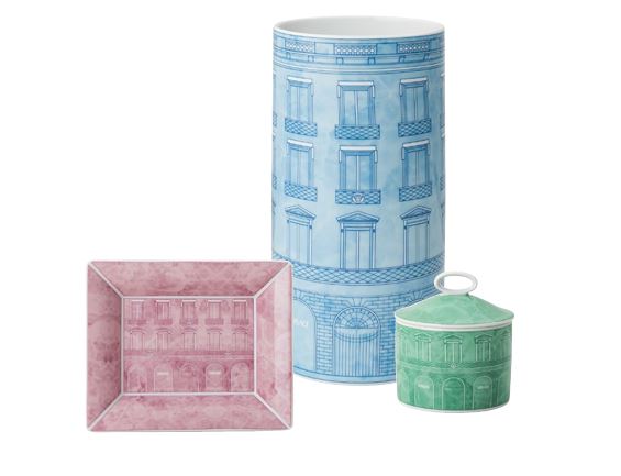 Rosenthal meets Versace Palazzo N° 12 luxury porcelain collection inspired by Via Gesù 12 Milan