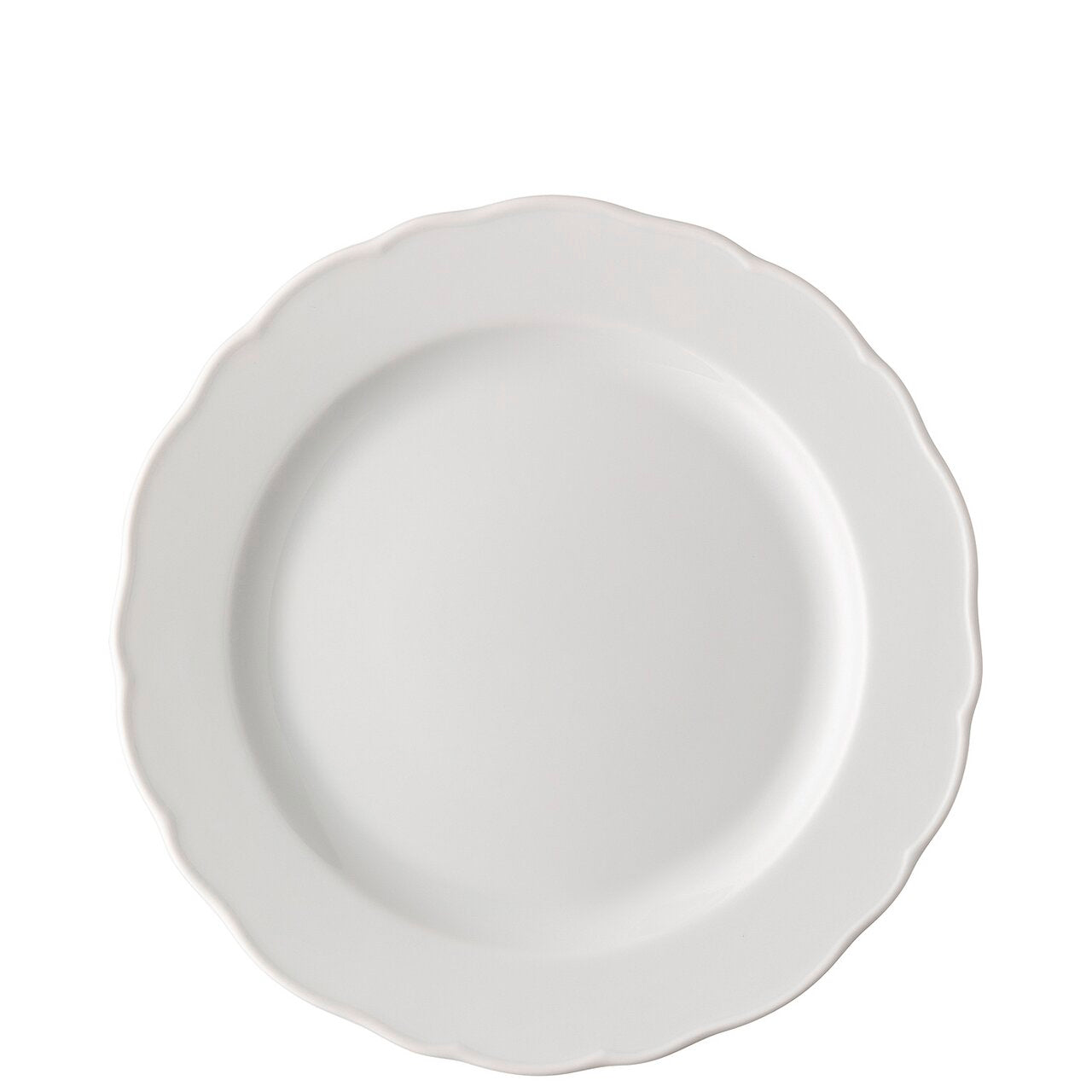 Hutschenreuther Maria Theresia White fine German porcelain collection with elegant embossed relief and timeless white design.