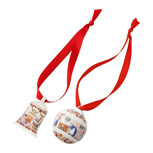 Hutschenreuther Collector's Collection 26 Christmas Feast Set mini-bell/-ball – official Hutschenreuther product image