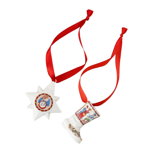 Hutschenreuther Collector's Collection 26 Christmas Feast Set mini-star/-boot – official Hutschenreuther product image