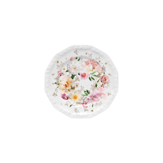 Rosenthal Pink Rose Rosenthal Maria Pink Rose Plate 17 cm front view