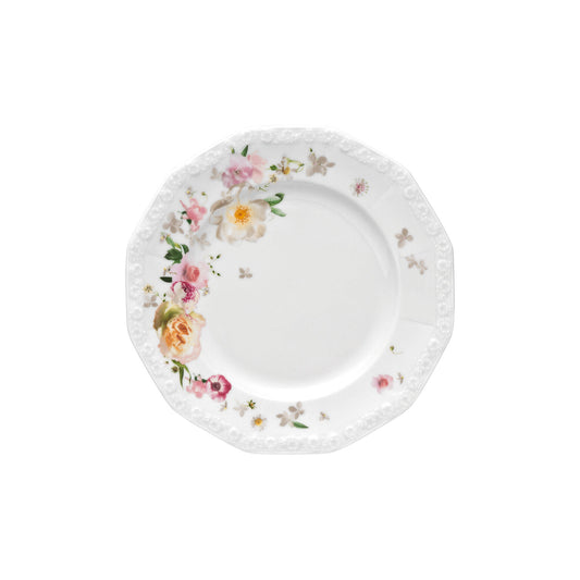 Rosenthal Pink Rose Rosenthal Maria Pink Rose Plate 21 cm front view