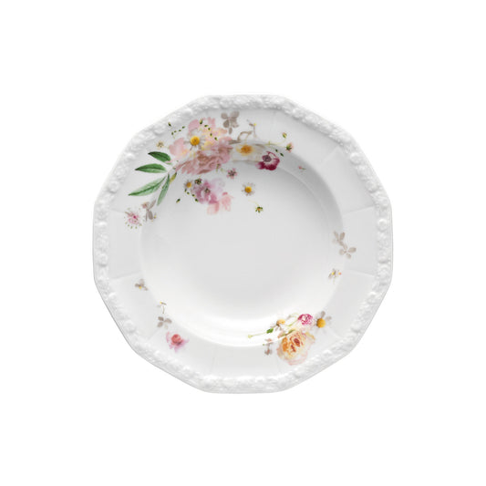 Rosenthal Pink Rose Rosenthal Maria Pink Rose Plate 23 cm deep front view