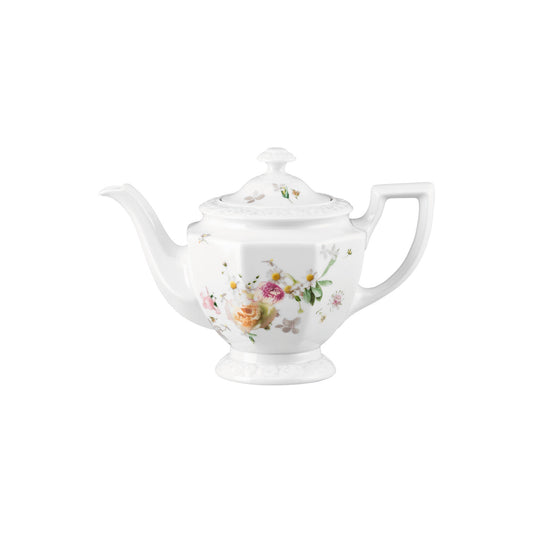 Rosenthal Pink Rose Rosenthal Maria Pink Rose Tea Pot 3 front view