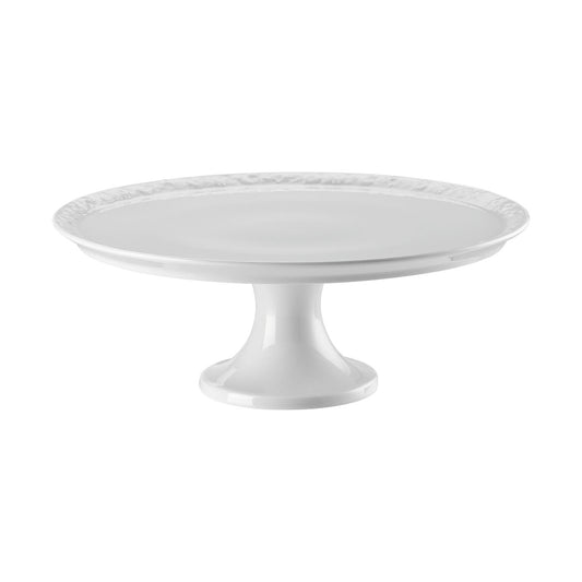 Rosenthal White Rosenthal Maria White Tart platter/foot lg front view