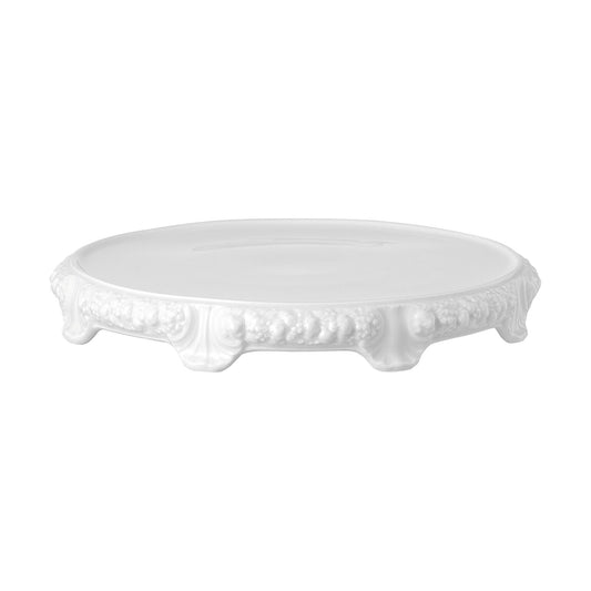 Rosenthal White Rosenthal Maria White Tartplate on Foot front view