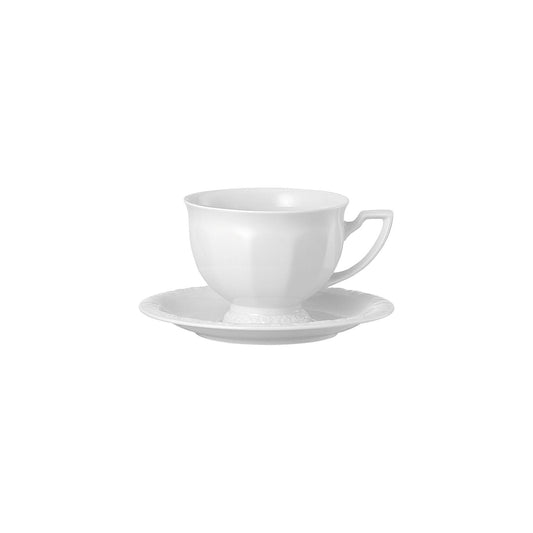 Rosenthal White Rosenthal Maria White Aroma Cup/Saucer front view