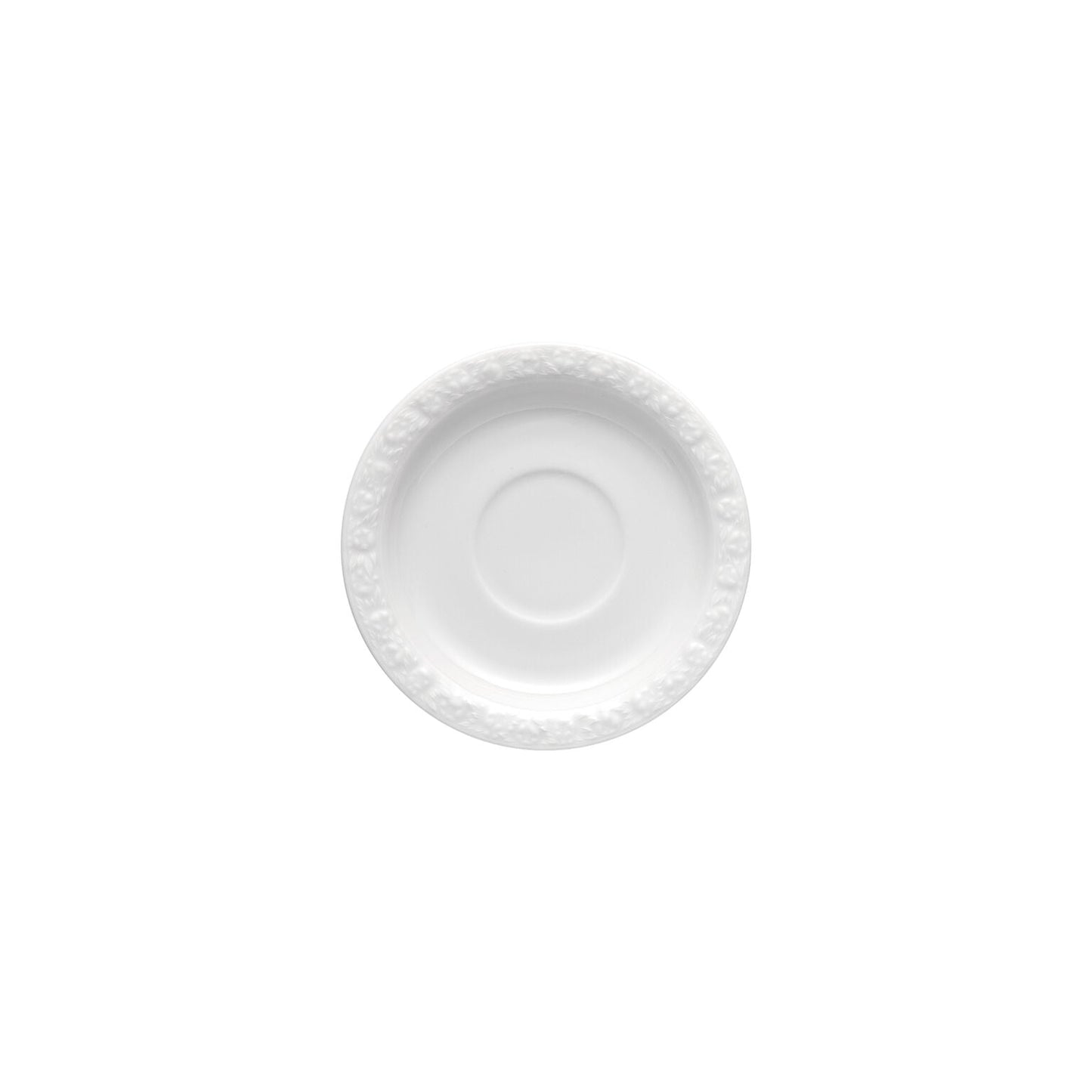 Rosenthal White Rosenthal Maria White Saucer 4 tall front view