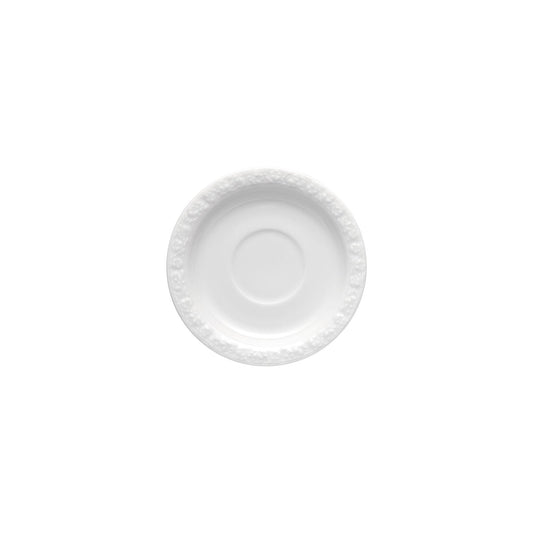 Rosenthal White Rosenthal Maria White Saucer 4 tall front view