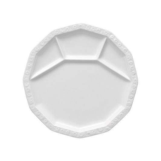Rosenthal White Rosenthal Maria White Fondue Plate front view