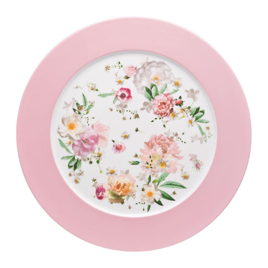 Rosenthal Pink Rose Rosenthal Maria Pink Rose Service Plate 33 cm front view