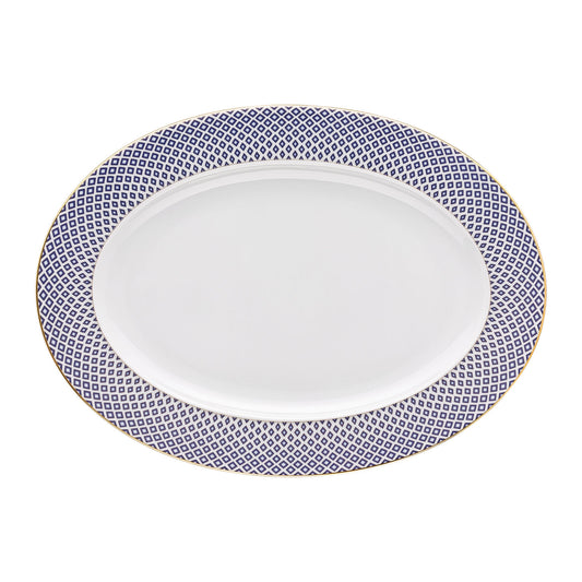 Rosenthal Carreau Bleu Rosenthal Francis Carreau Bleu Platter 34 cm front view