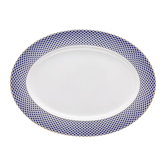 Rosenthal Carreau Bleu Rosenthal Francis Carreau Bleu Platter 40 cm front view