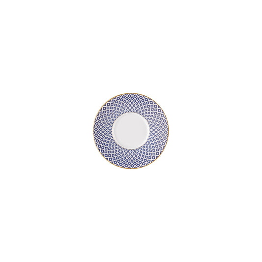 Rosenthal Carreau Bleu Rosenthal Francis Carreau Bleu Saucer 2 tall front view