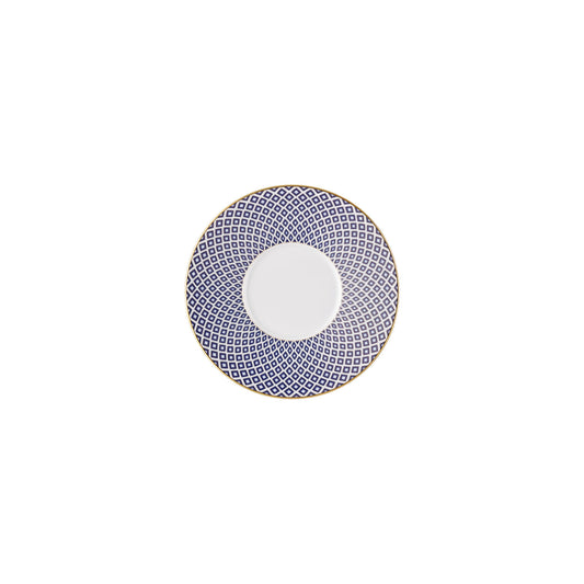 Rosenthal Carreau Bleu Rosenthal Francis Carreau Bleu Saucer 4 tall front view