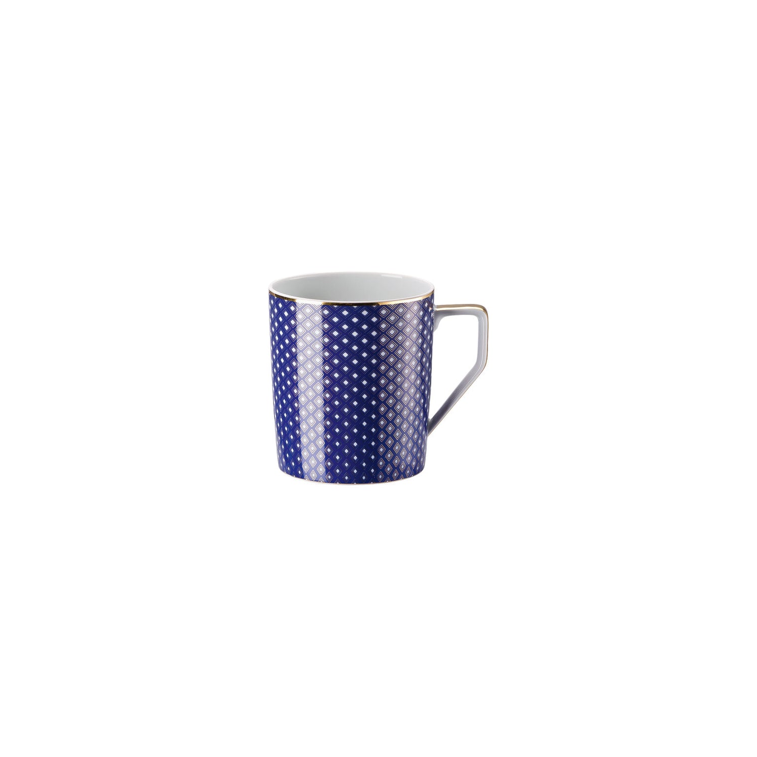 Rosenthal Carreau Bleu Rosenthal Francis Carreau Bleu Mug with handle front view