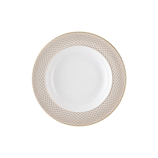 Rosenthal Carreau Beige Rosenthal Francis Carreau Beige Plate 22 cm deep front view