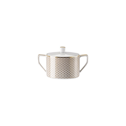 Rosenthal Carreau Beige Rosenthal Francis Carreau Beige Sugar Bowl 3 front view