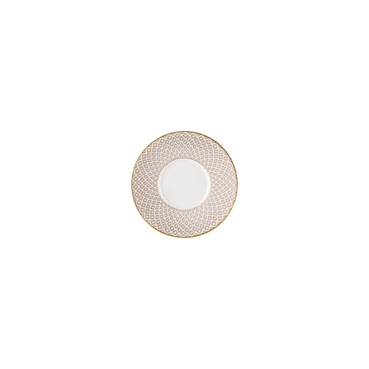 Rosenthal Carreau Beige Rosenthal Francis Carreau Beige Saucer 2 tall front view