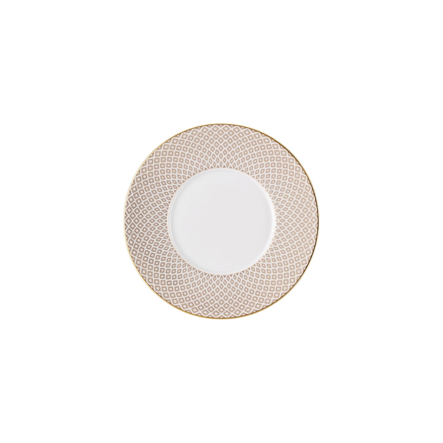 Rosenthal Carreau Beige Rosenthal Francis Carreau Beige Combi saucer front view