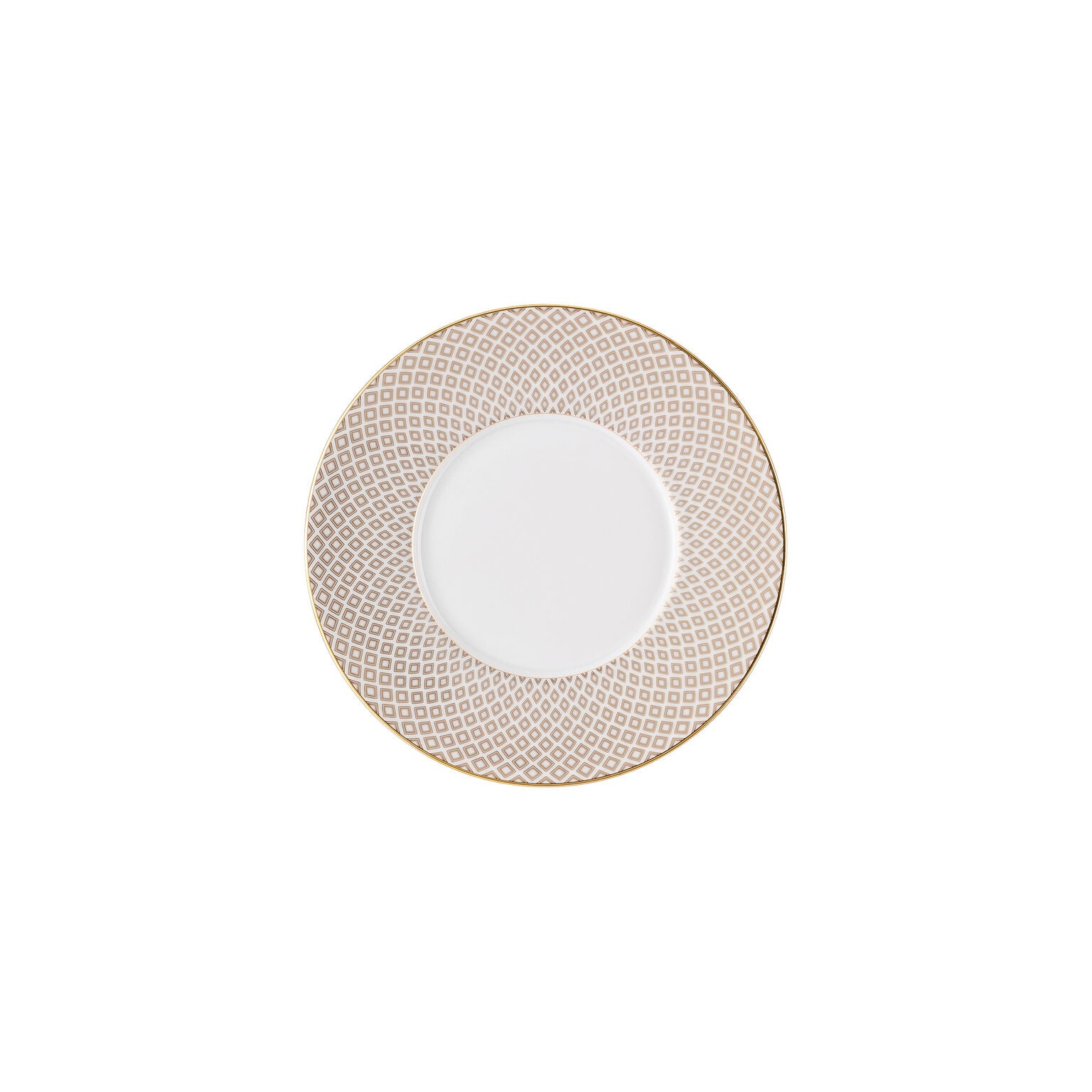 Rosenthal Carreau Beige Rosenthal Francis Carreau Beige Combi saucer front view