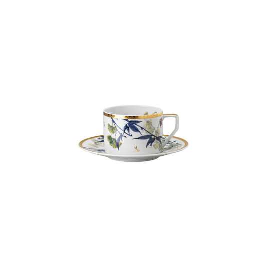 Rosenthal Turandot white Rosenthal Rosenthal Heritage Turandot white Cup/Saucer 4 low front view