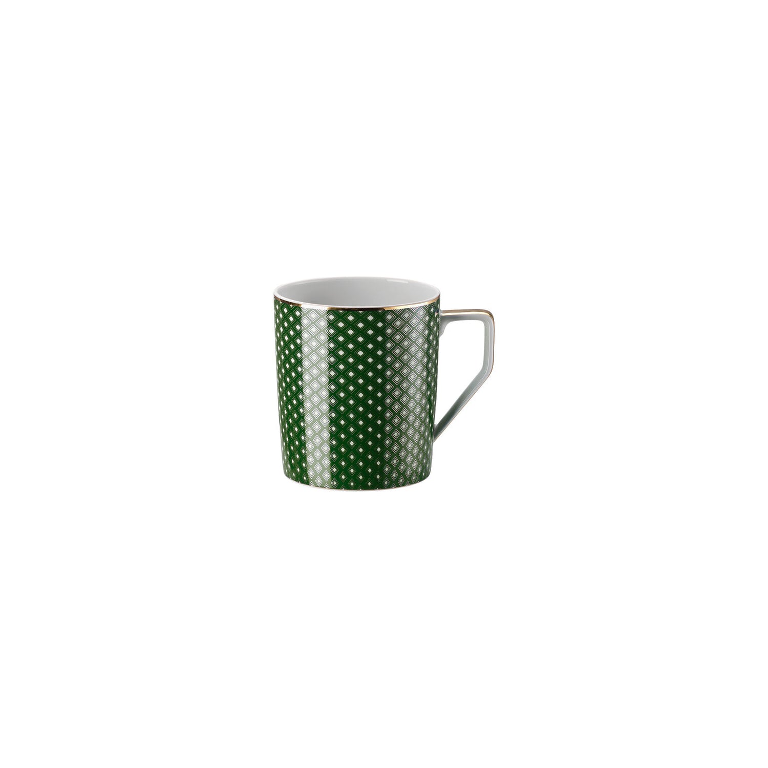 Rosenthal Carreau Vert Rosenthal Francis Carreau Vert Mug with handle front view