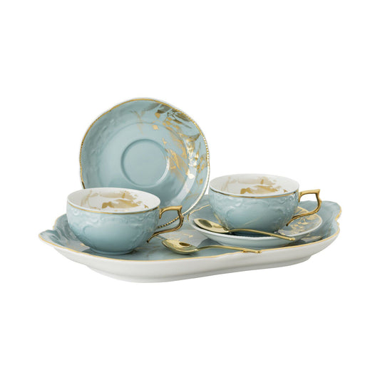 Rosenthal Midas Bleu Rosenthal Sanssouci Jubilee Midas Bleu Tea-set 7 pcs. front view