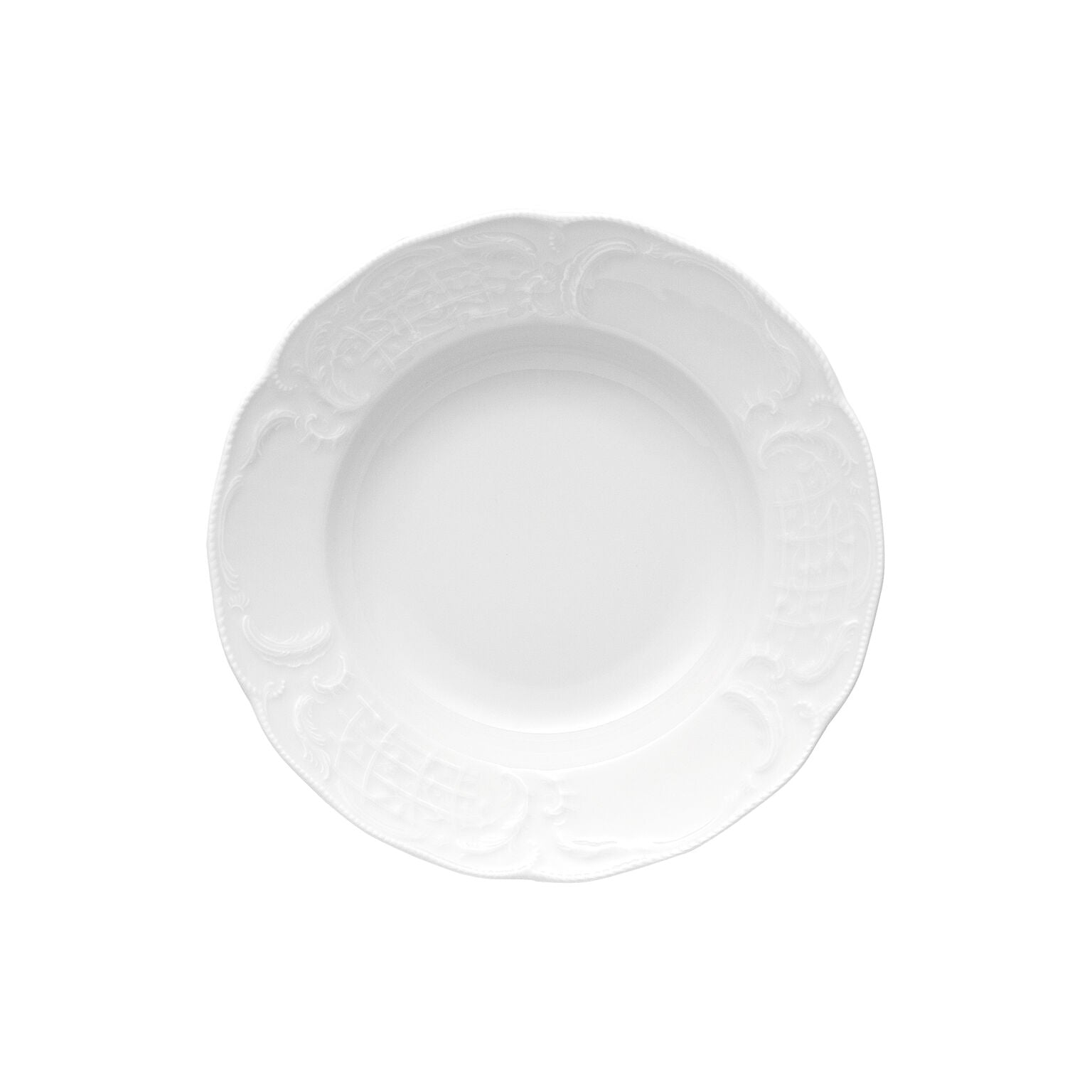 Rosenthal White Rosenthal Sanssouci White White Plate 23 cm deep front view