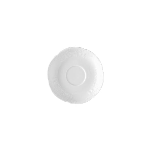 Rosenthal White Rosenthal Sanssouci White White Saucer 4 tall front view